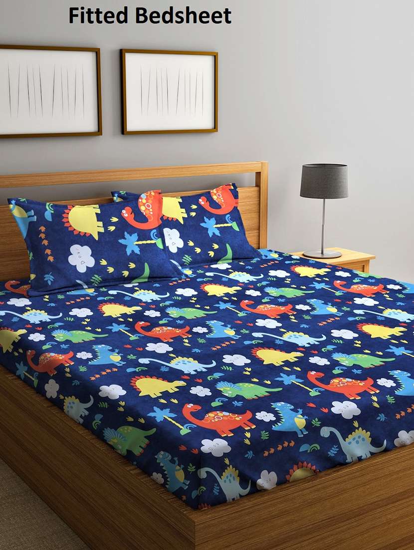printed bedsheet with pillow cover