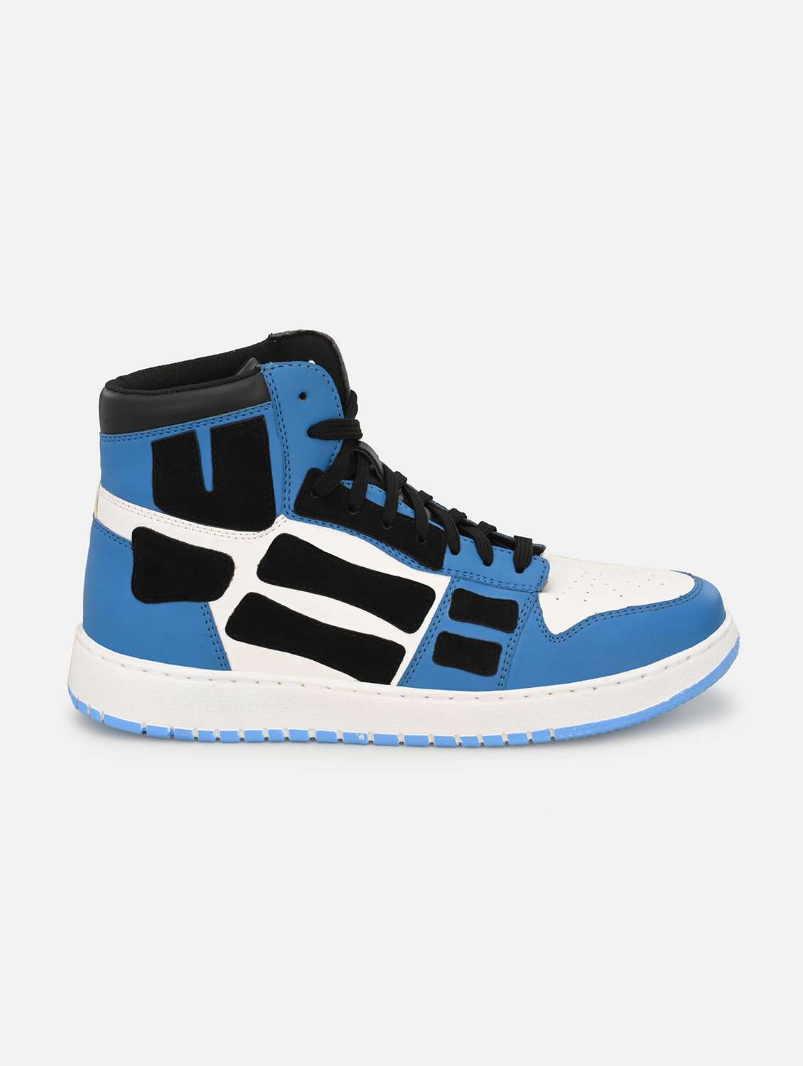 blue synthetic lace up sneakers - 18793892 - Standard Image - 1