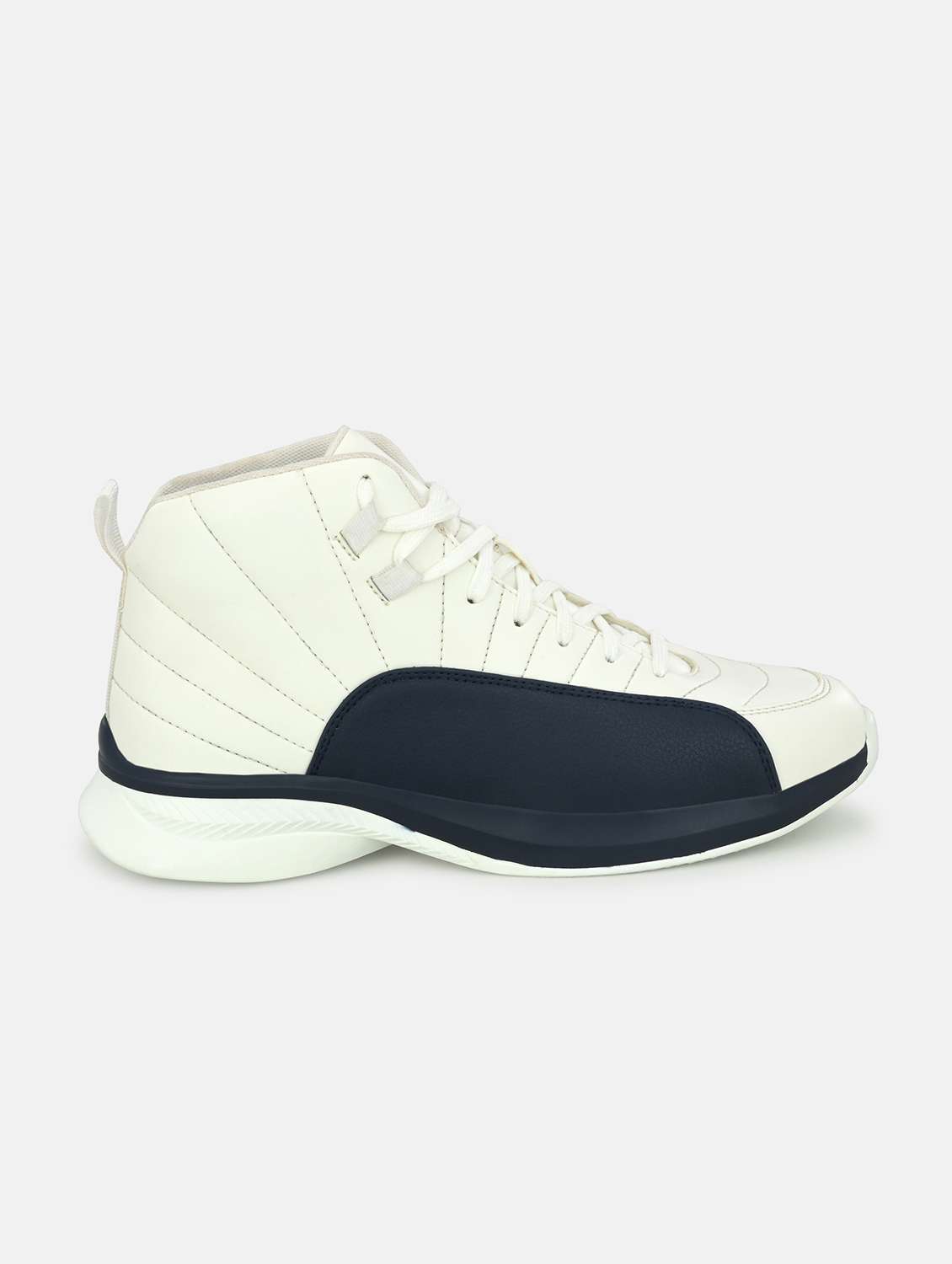 white synthetic lace up sneakers - 18793903 - Standard Image - 1