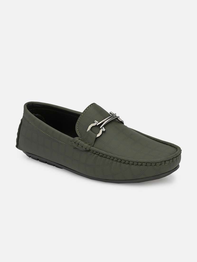 men slip on horsebit loafers