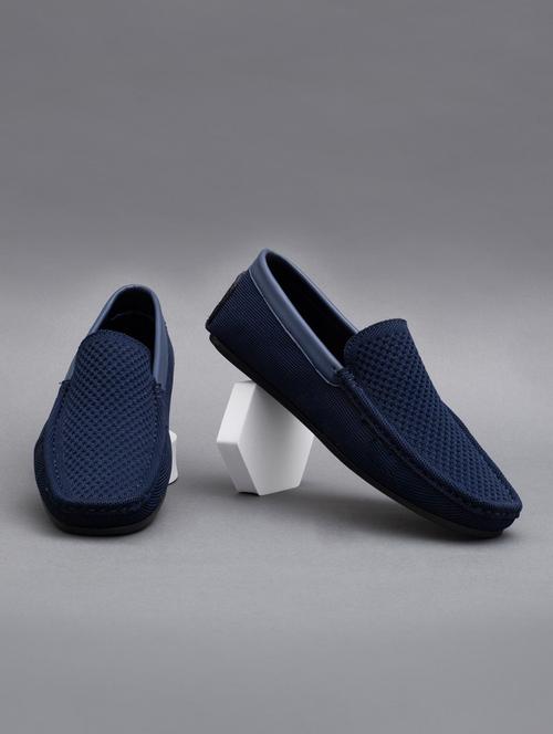 blue mesh & synthetic slip on loafers - 18793920 -  Standard Image - 0