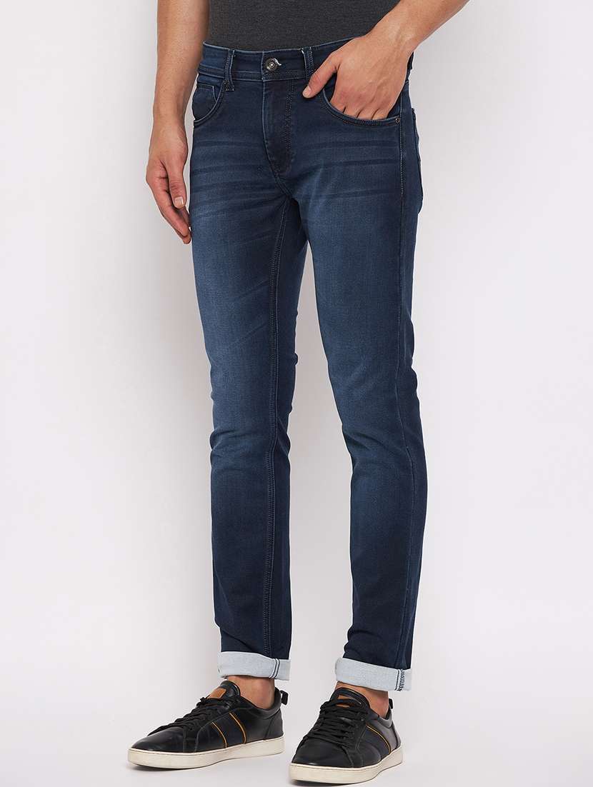 blue cotton blend jeans - 18801174 -  Standard Image - 1