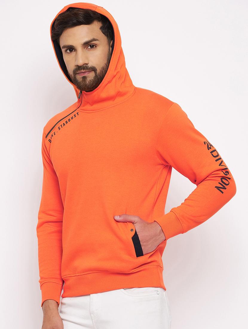 orange coloured hooded sweatshirt - 18801250 - Standard Image - 1