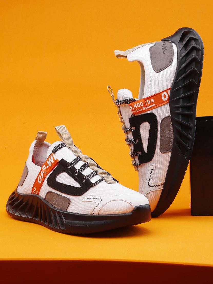 multi colored synthetic lace up sneakers - 18801574 -  Standard Image - 1