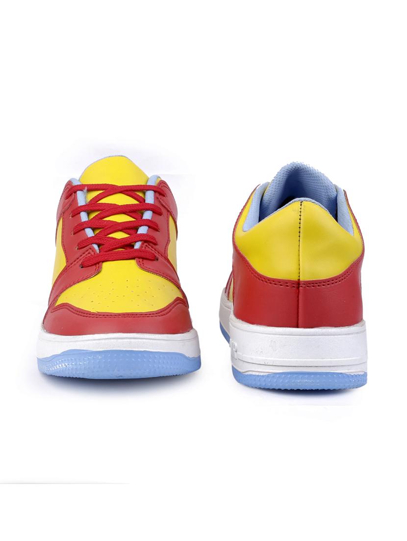 multi colored synthetic lace up sneakers - 18801586 - Standard Image - 4