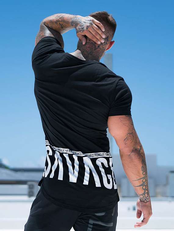 round neck printed t-shirt - 18801621 -  Standard Image - 1