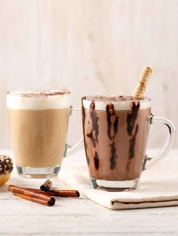 designer & stylish transparent tea/coffee cup, glass, pack of 2