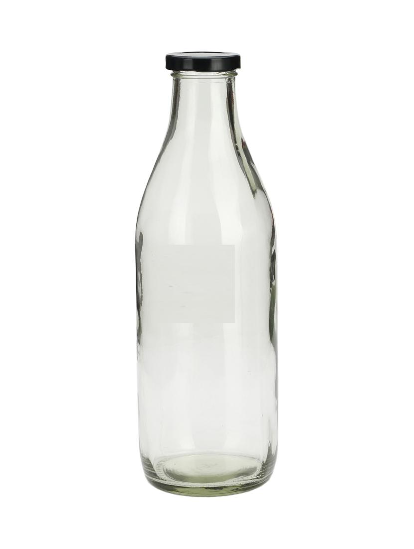 multipurpose kitchen storage glass milk bottle with lid -a11
