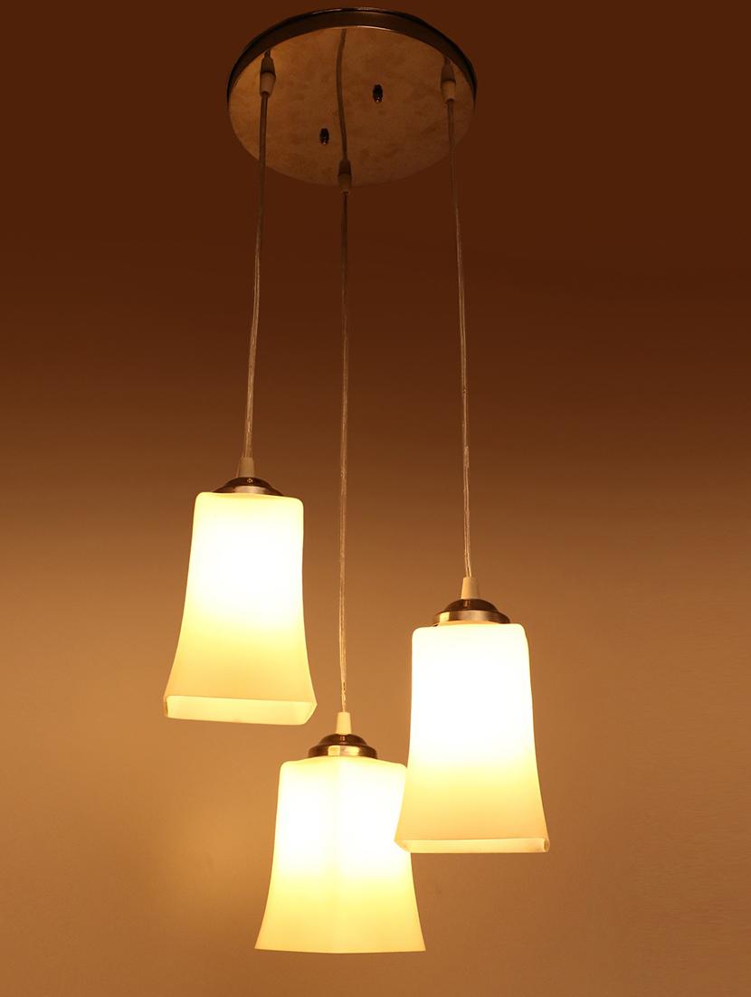 somil hanging ceiling lamp of 3 decorative glass shade in,1 metal fitting vg37 - 18808317 - Standard Image - 4