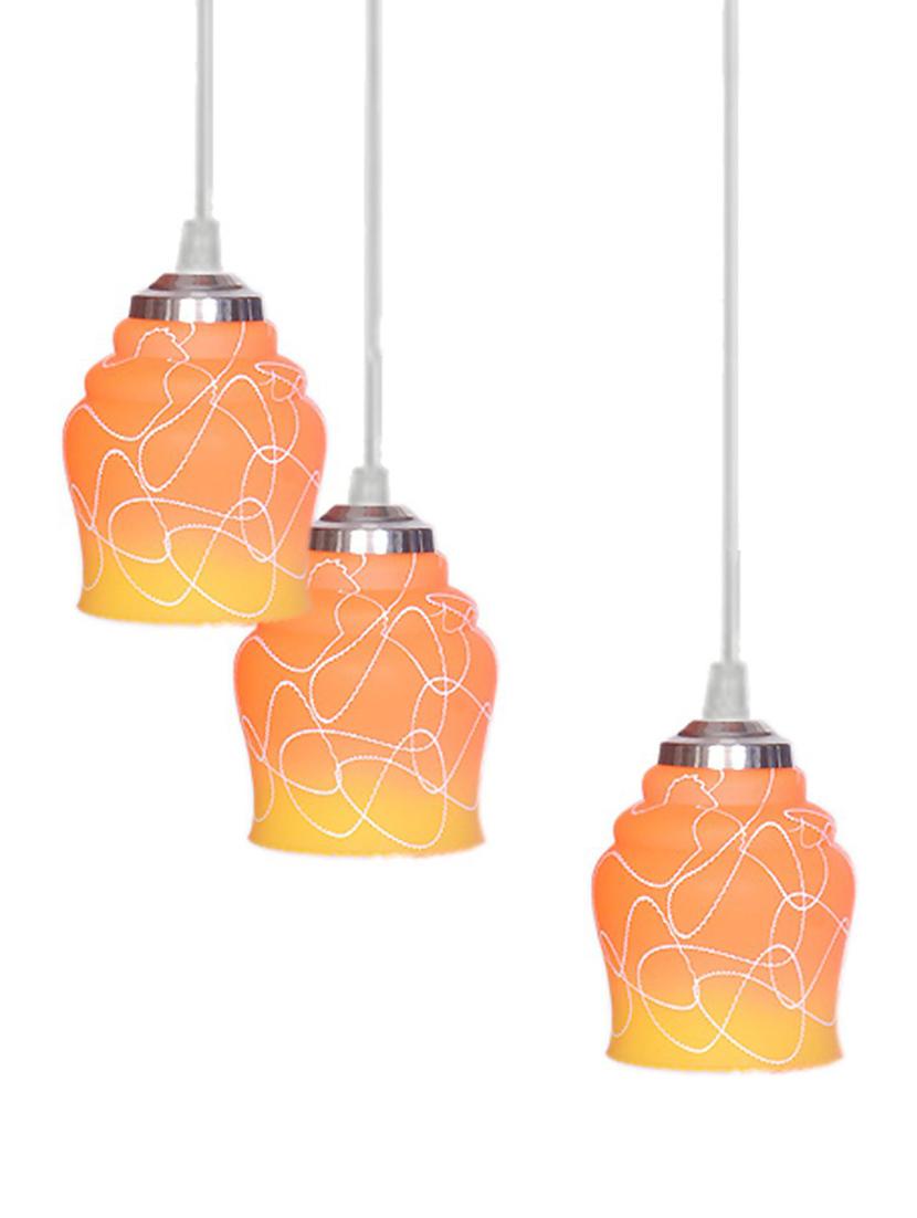 somil new design pendant hanging lamp, colorful glass shade with metal ceiling fitting fixture - 18808322 - Standard Image - 1