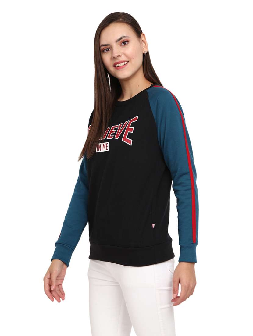 women's color block sweatshirt - 18823076 -  Standard Image - 1