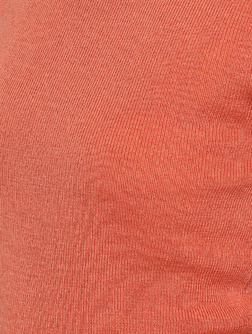 orange solid pullover - 18823135 - Standard Image - 4