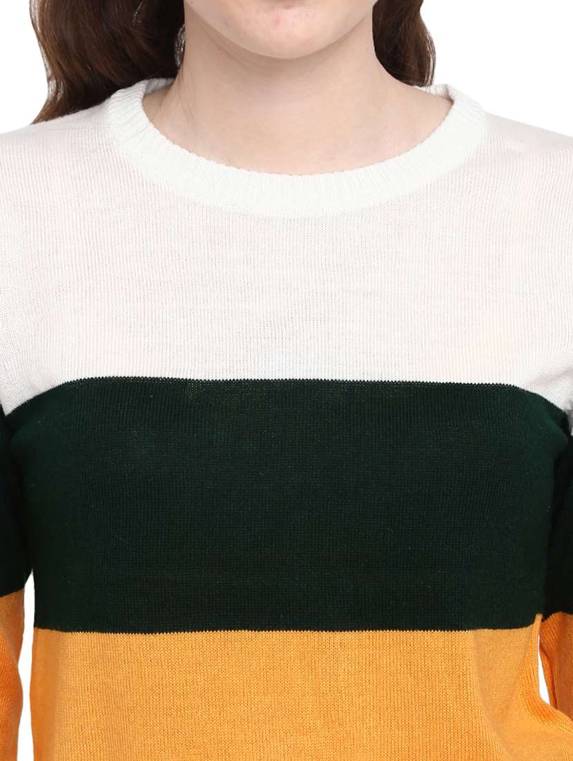 round neck stripes pullover - 18823151 -  Standard Image - 4
