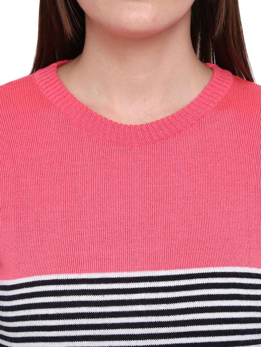 round neck stripes pullover - 18823154 -  Standard Image - 4