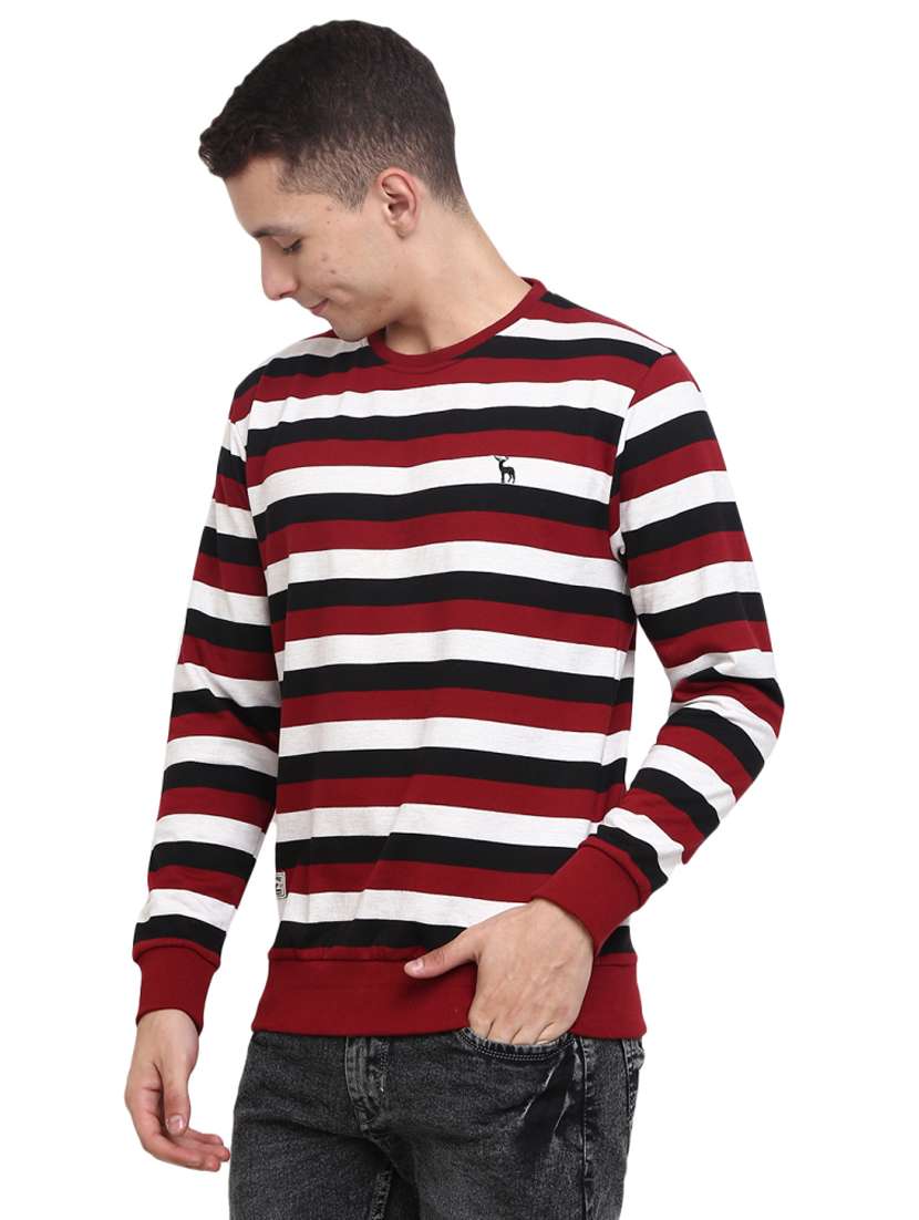 men striped long sleeve regular fit sweatshirt - 18823179 -  Standard Image - 1