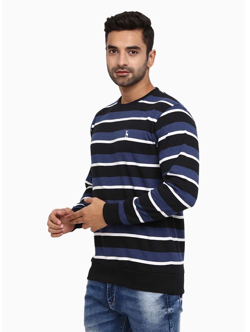 men striped long sleeve sweatshirt - 18823190 -  Standard Image - 1