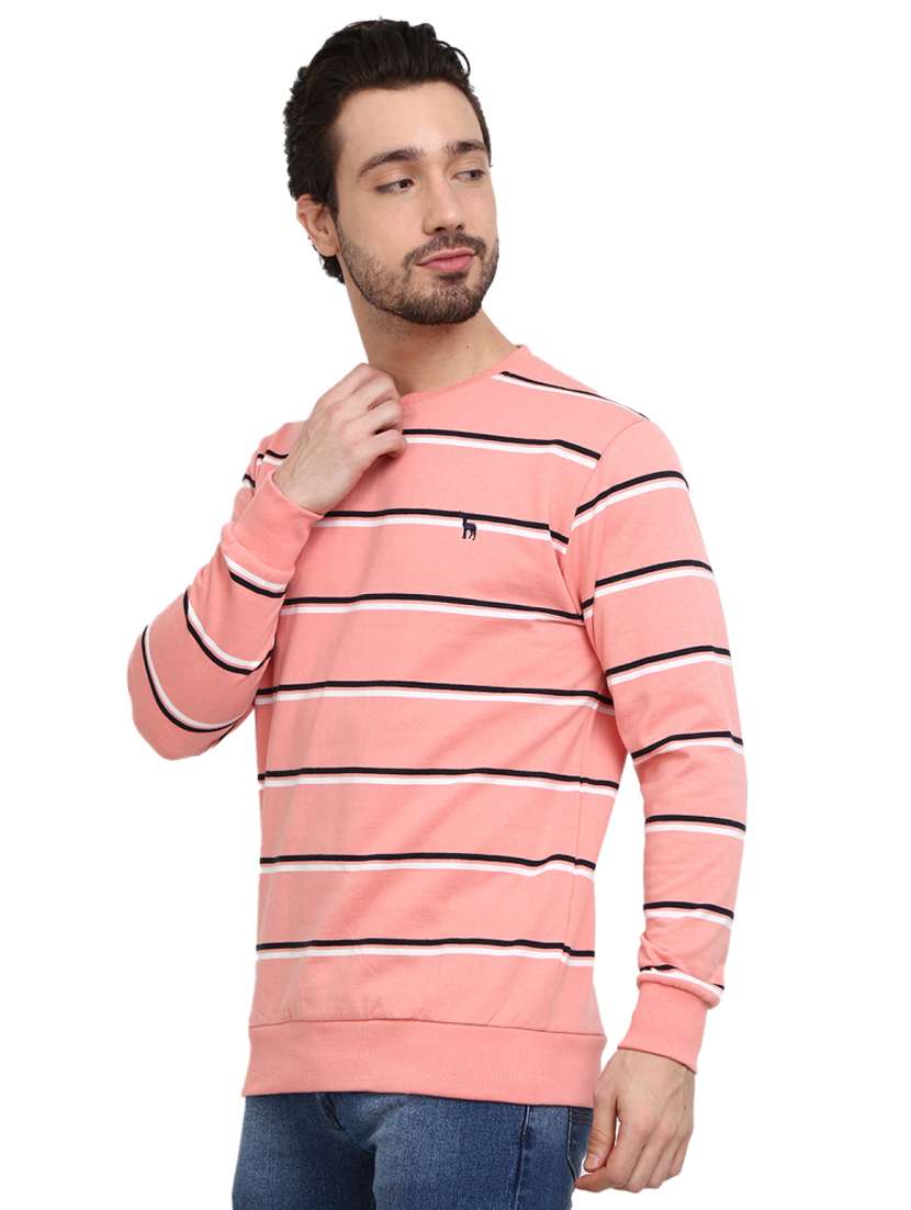 men striped long sleeve regular fit sweatshirt - 18823217 -  Standard Image - 1