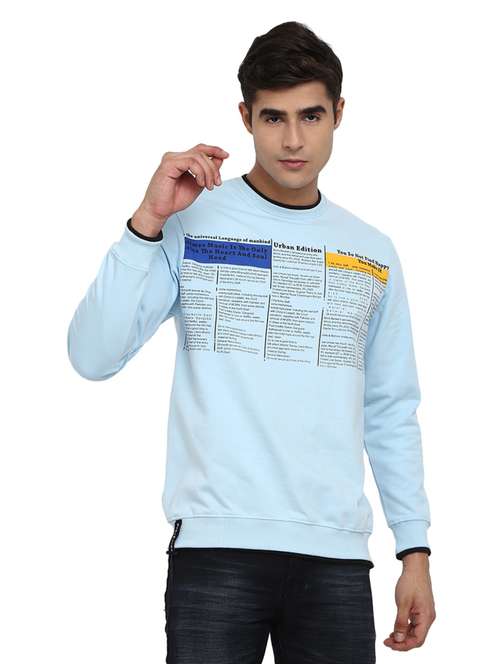 mens front print sweatshirt - 18823227 -  Standard Image - 0