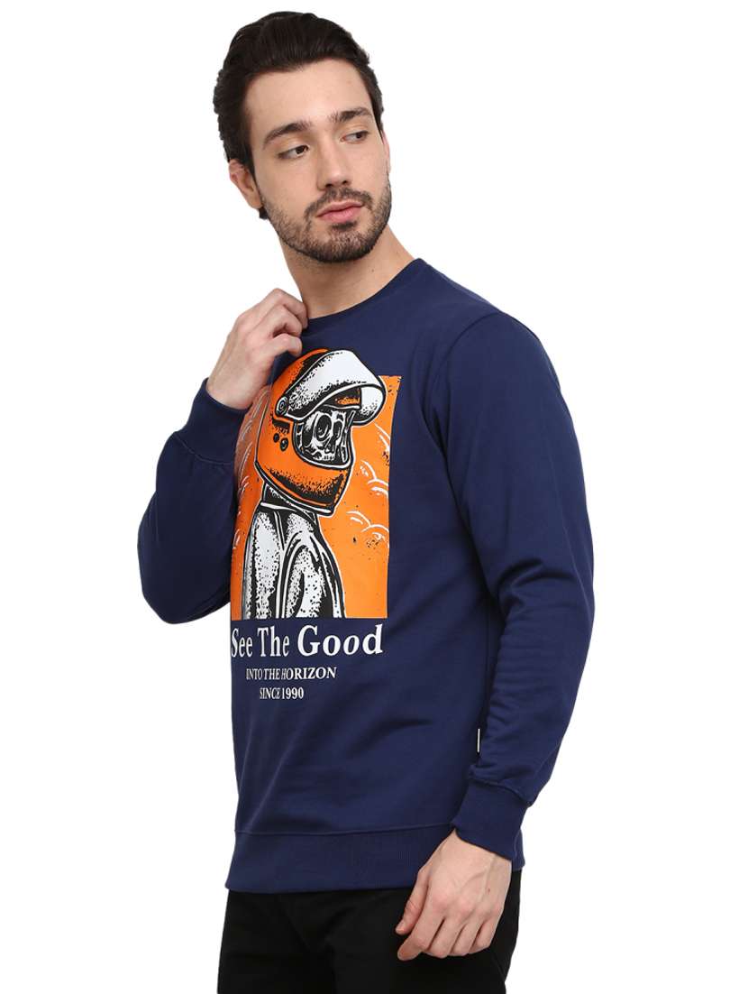 mens front print sweatshirt - 18823238 -  Standard Image - 1
