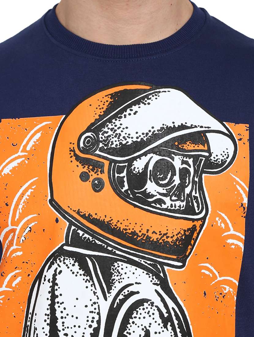 mens front print sweatshirt - 18823238 -  Standard Image - 4