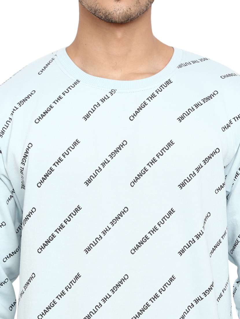 men typographic long sleeve regular fit sweatshirt - 18823246 -  Standard Image - 4