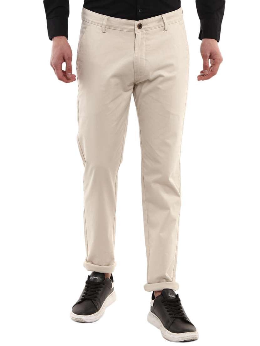 white cotton chinos casual trousers