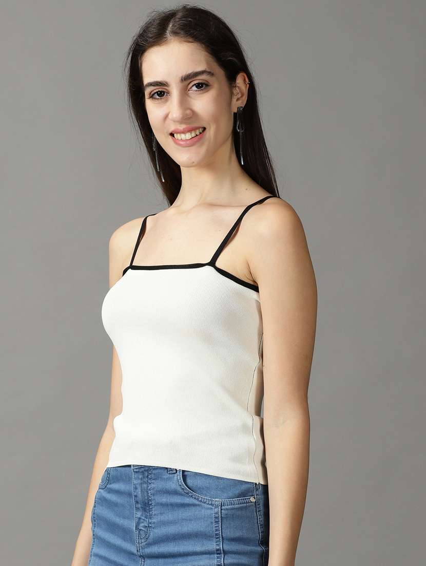 women's straight shoulder strap top - 18824222 -  Standard Image - 1