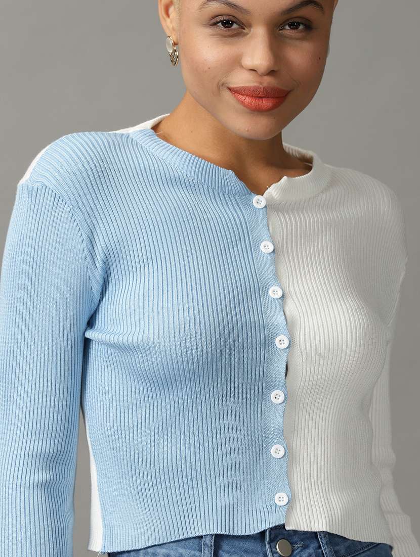 women's blouson round neck top - 18824226 - Standard Image - 4