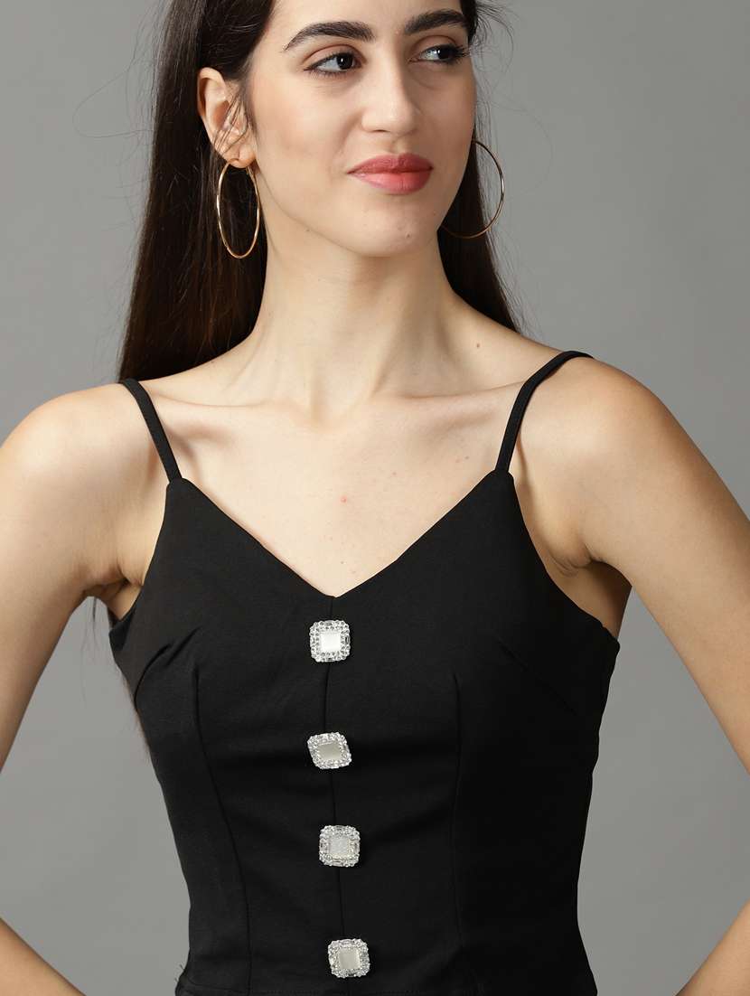 women's crop v neck top - 18824230 -  Standard Image - 4