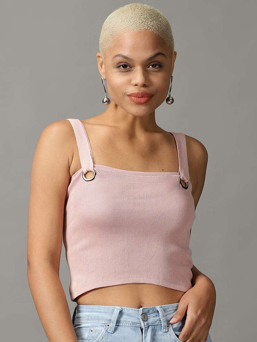women's crop square neck top - 18824263 -  Zoom Image - 0