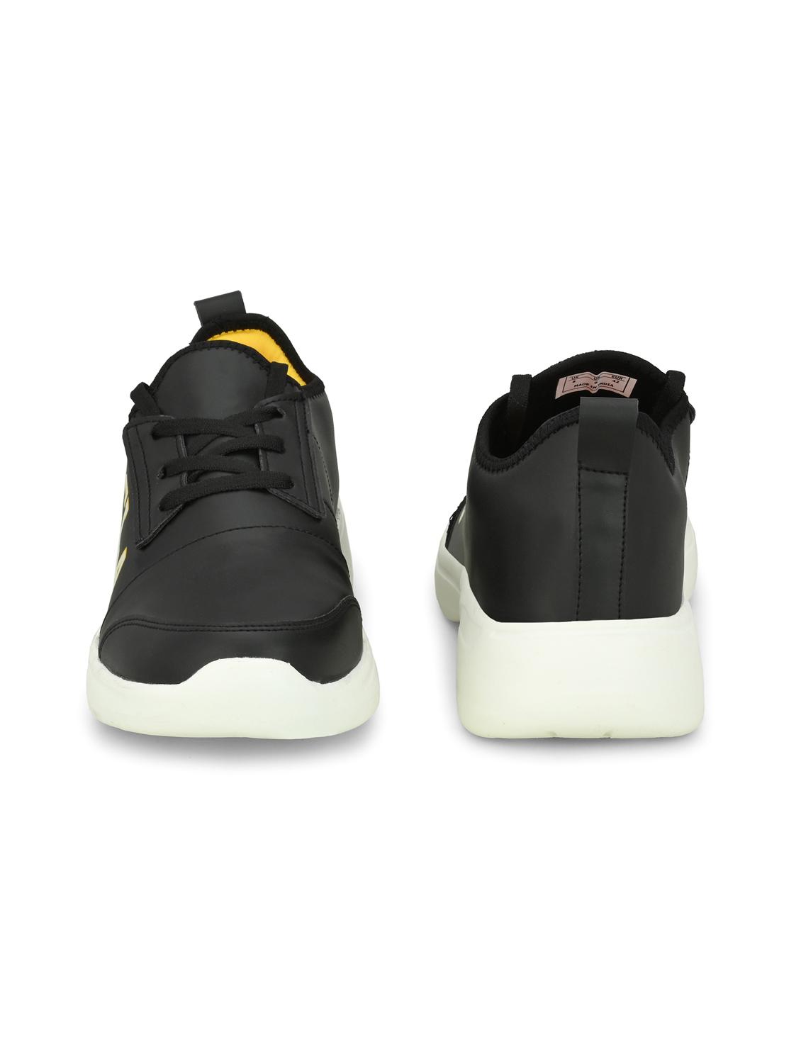 black synthetic sport shoes - 18824377 - Standard Image - 4