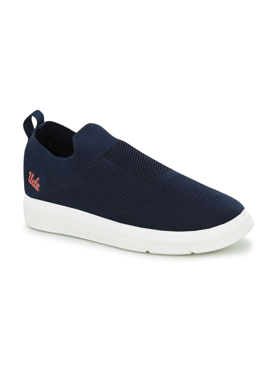 navy fabric sport shoes