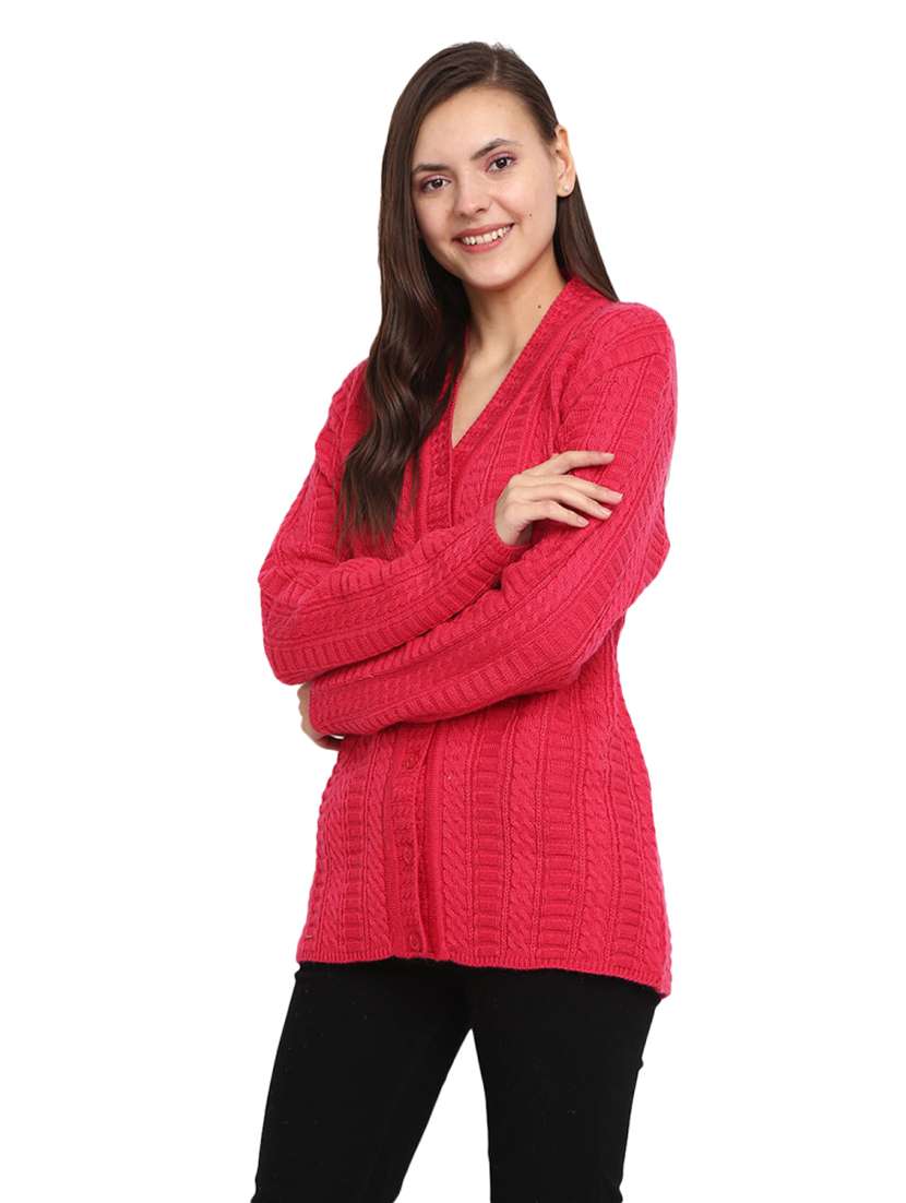v neck solid cardigan  - 18825584 -  Standard Image - 1