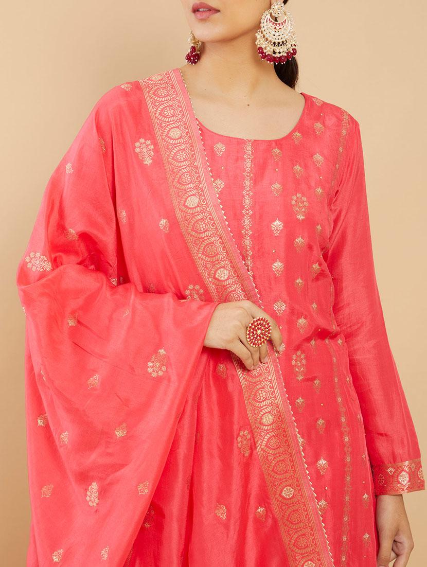 embroidered unstitched suit set - 18826882 - Standard Image - 4
