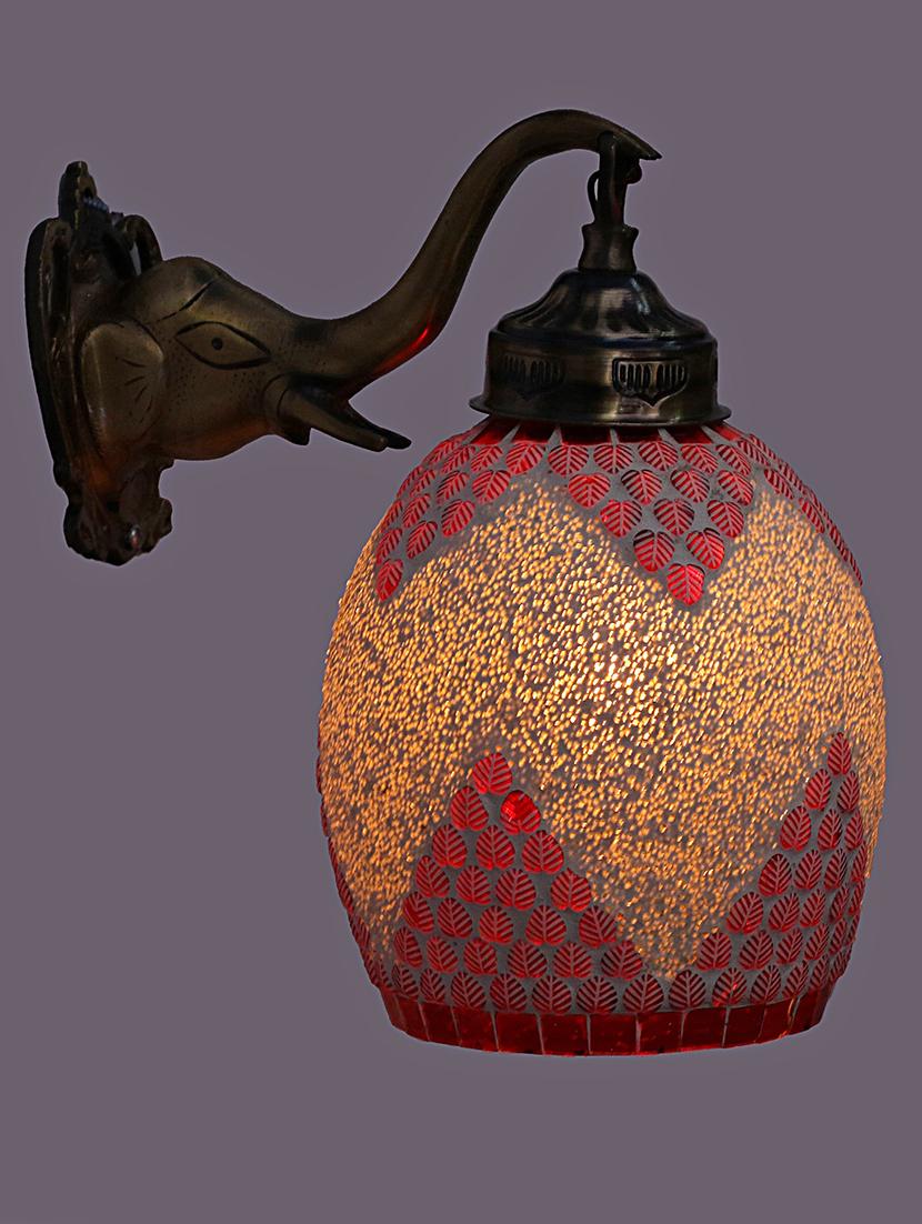 stylish hand decorative colorful glass wall lamp light with elephant shape fitting ( set of two )ew-el89 - 18835656 - Standard Image - 1