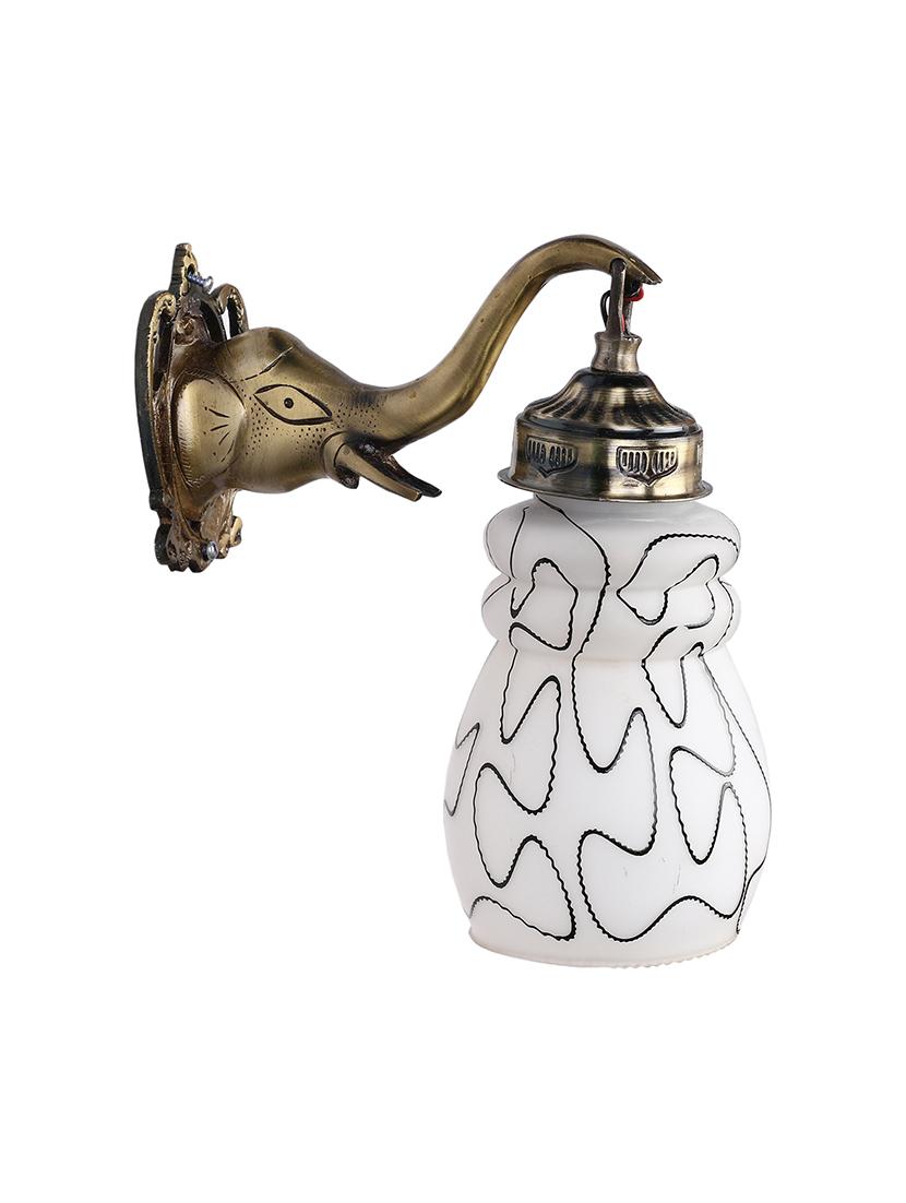 stylish hand decorative colorful glass wall lamp light with elephant shape fitting ( set of two )ew-el93 - 18835668 - Standard Image - 1