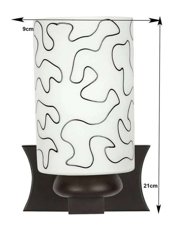 lakshya colorful decortive scone glass wall lamp light with stylish wooden fitting dx08 - 18835989 - Standard Image - 1