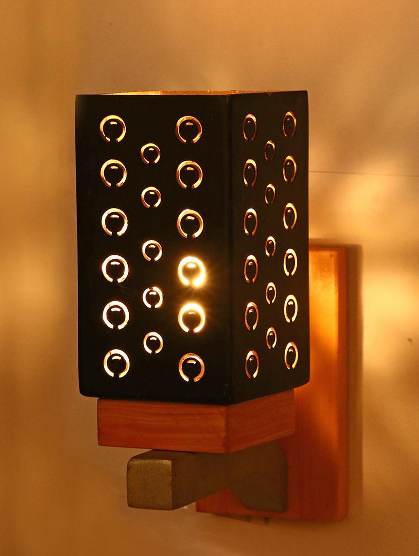 somil designer wooden wall lamp (set of 2)- aa36 - 18838843 -  Standard Image - 1