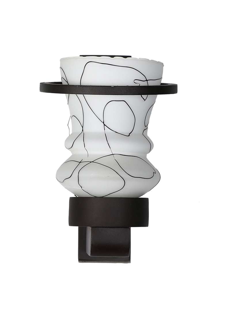 new designer hand decorative colorful glass wall lamp light with stylish wooden fitting new-el50 - 18840615 - Standard Image - 4