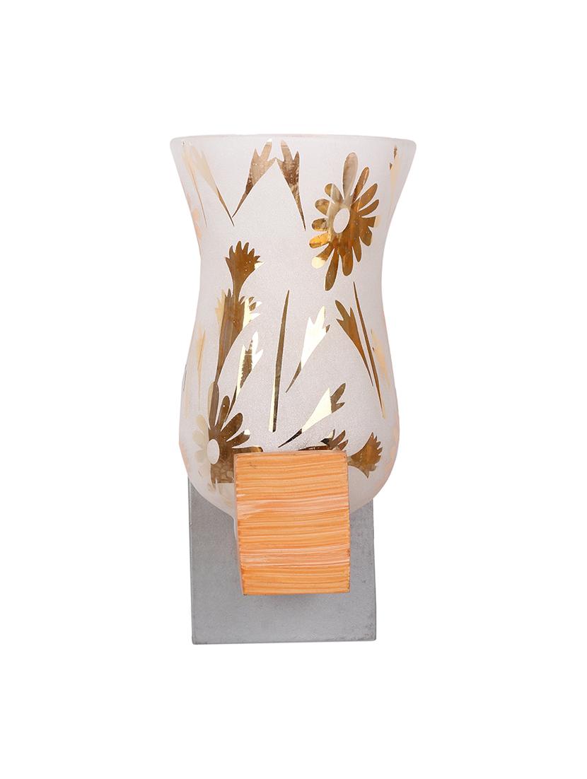 somil vintage glass wall lamp (hand decorative with golden design) set of 2- a25 - 18840764 - Standard Image - 4
