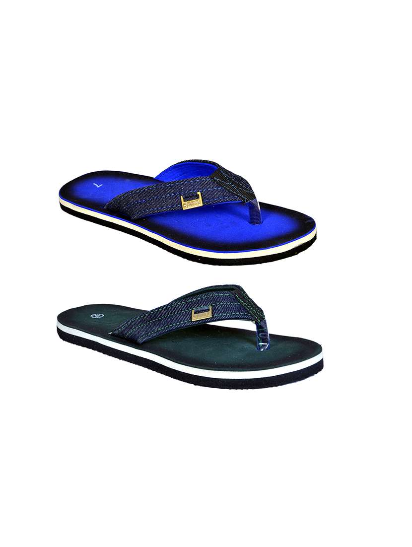 multi colored slip on flip flop