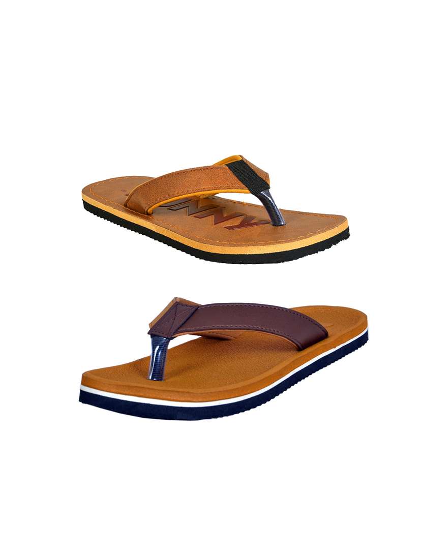 multi colored slip on flip flop