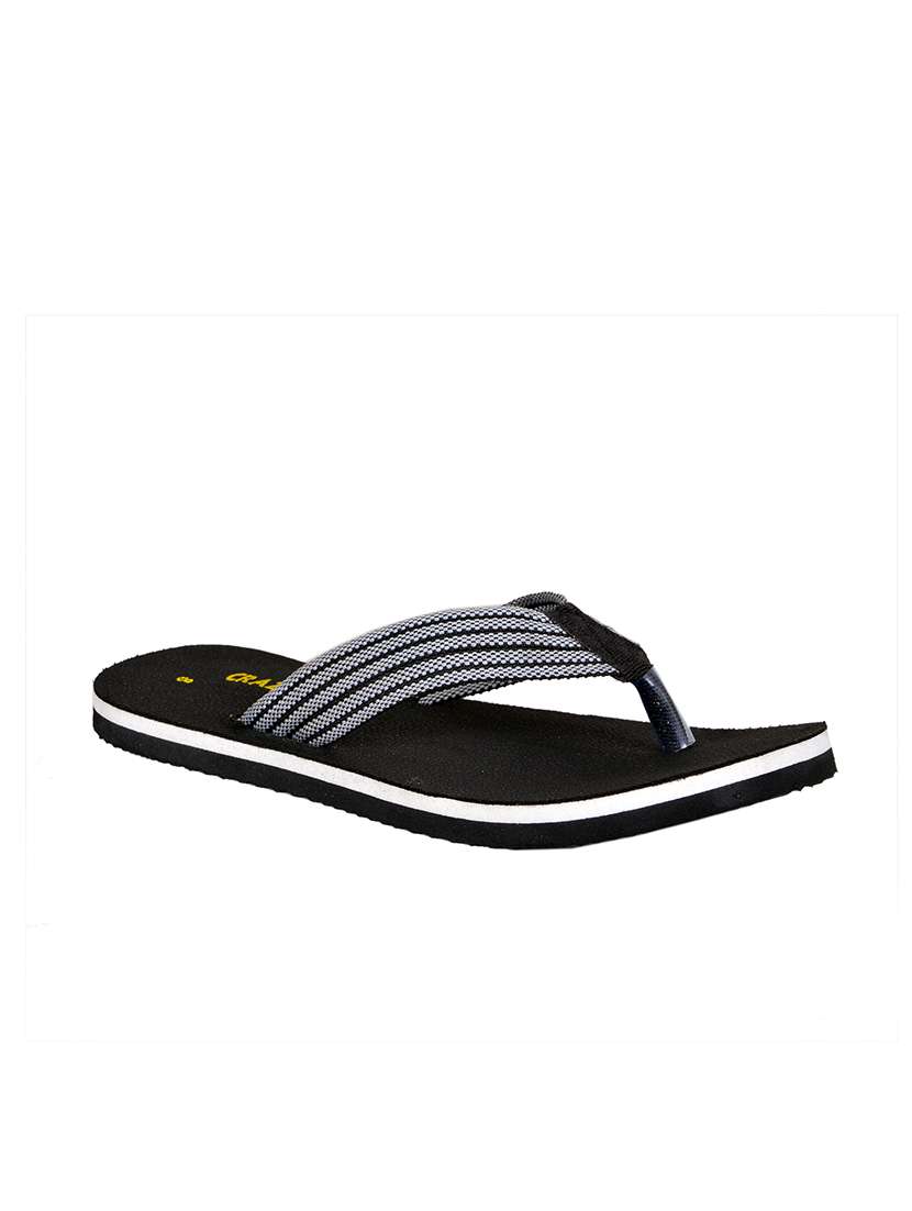 black slip on flip flop