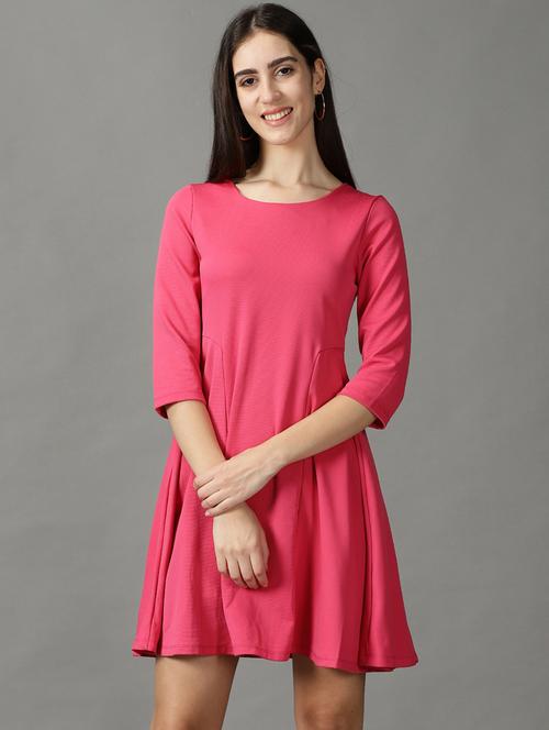 women's solid dress - 18843126 - Standard Image - 0