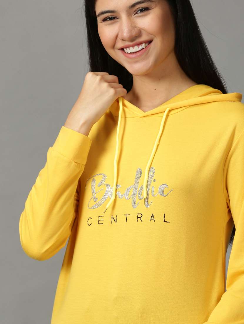 women's chest print long sleeve sweatshirt - 18843256 -  Standard Image - 4