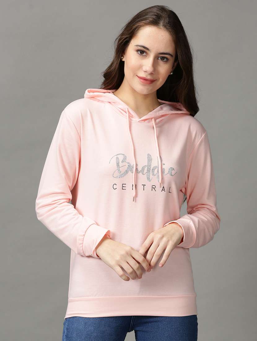 women's chest print sweatshirt