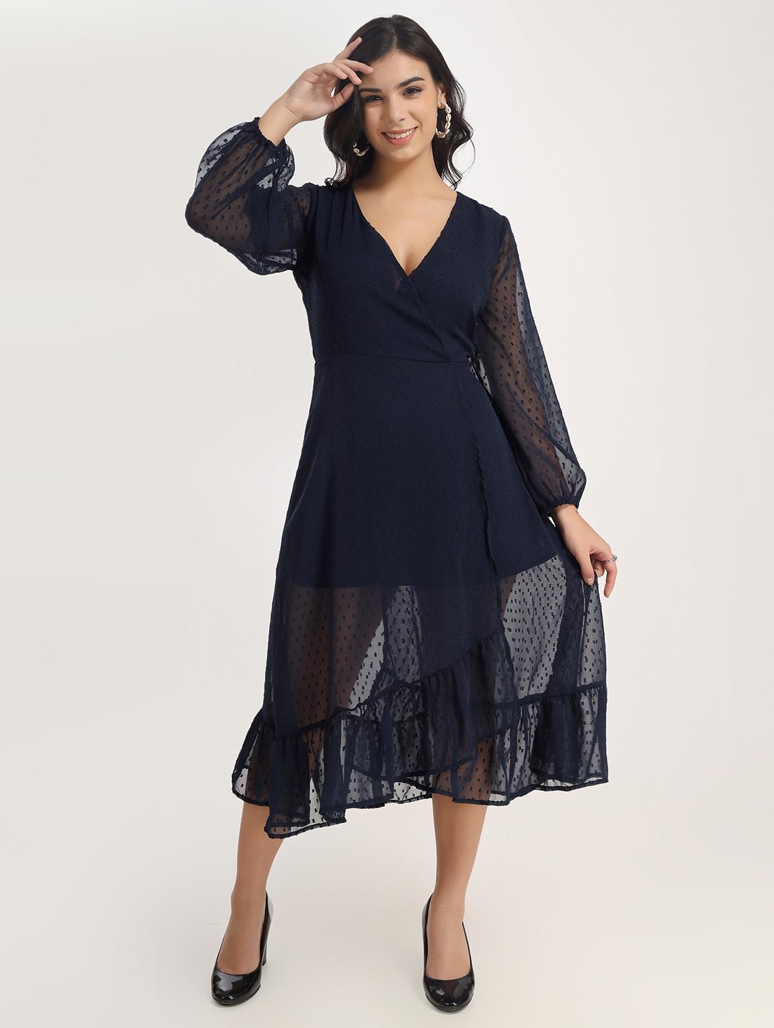 women's tiered dress swiss dots dress - 18843986 -  Zoom Image - 0