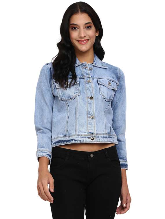 light blue denim jacket