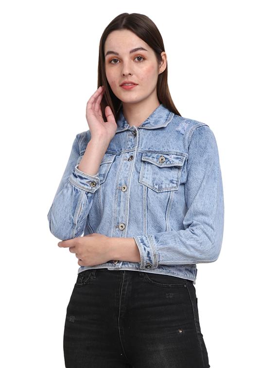 light blue denim jacket - 18844575 -  Zoom Image - 0