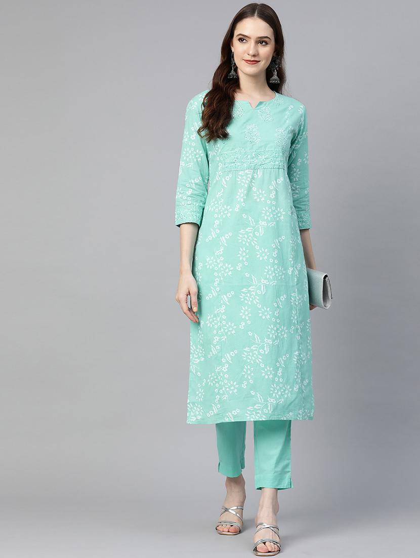 printed kurta pant set - 18847880 - Standard Image - 1